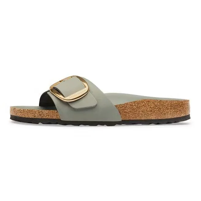 Birkenstock Madrid Big Buckle Oiled Leather Pure Sage