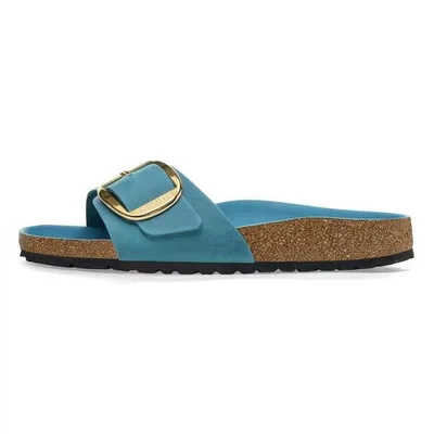 Birkenstock Madrid Big Fibbia Oleato Pelle Biscay Bay