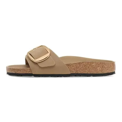 Birkenstock Madrid Big Fibbia Oleato Pelle Marrone tabacco
