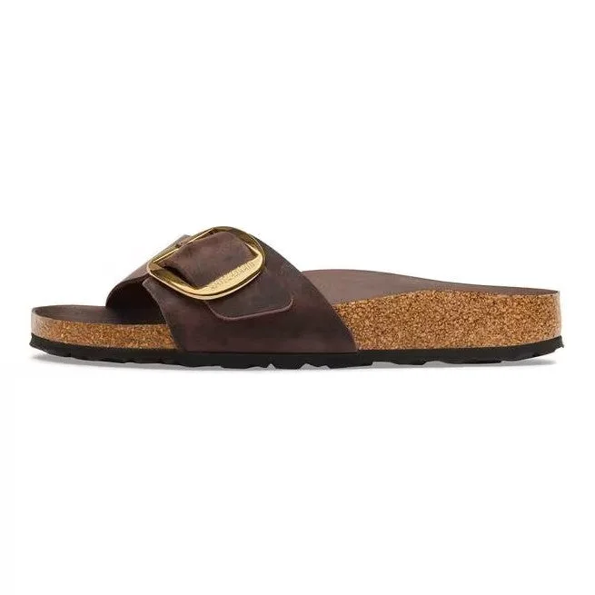 Birkenstock Madrid Big Schnalle Geölt Leder Habana