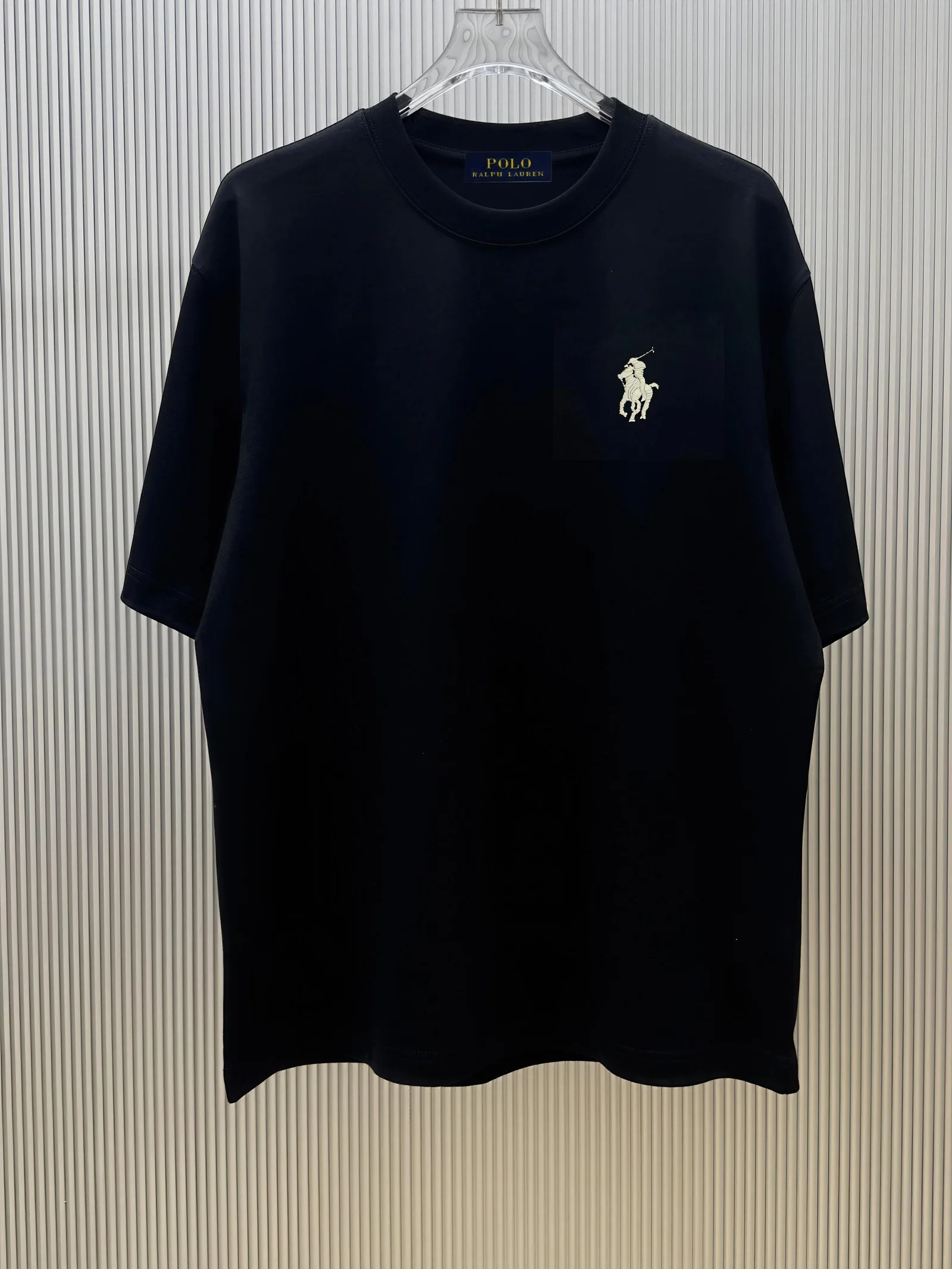 Polo T-Shirt Oversize con Taschino Bleu marine Bleu