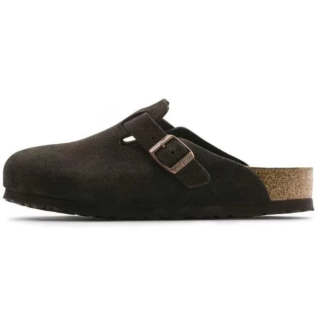 Birkenstock Boston Weich Footbed Wildleder Moka