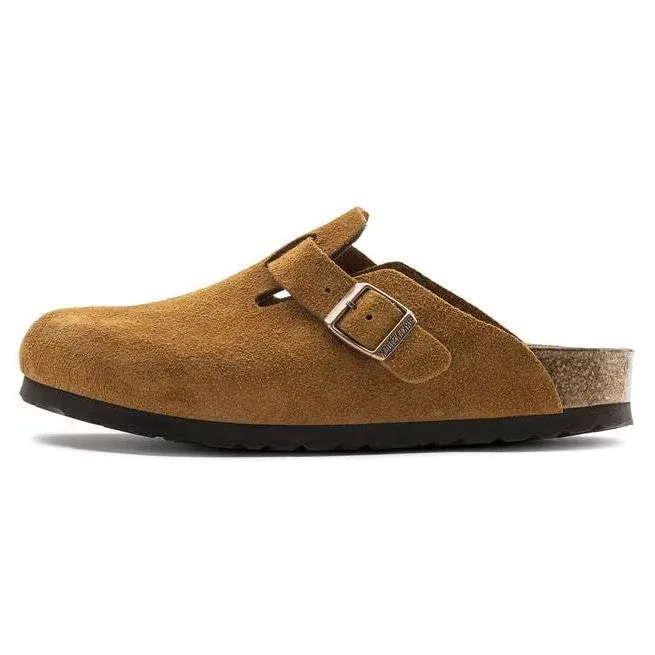 Birkenstock Boston Soft Footbed Suede Visone