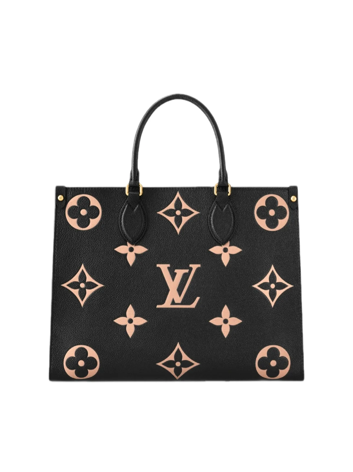 Borsa Louis Vuitton OnTheGo MM in Pelle Monogram Nero