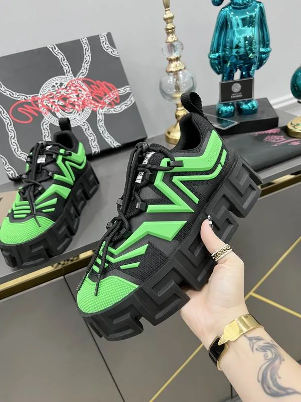 Versace Greca Labyrinth Lace-Up Sneakers