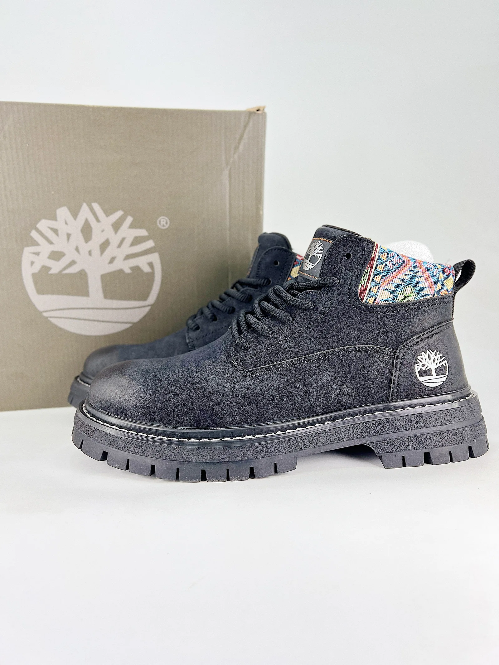 Timberland Patterned Cuff Ankle Stivali