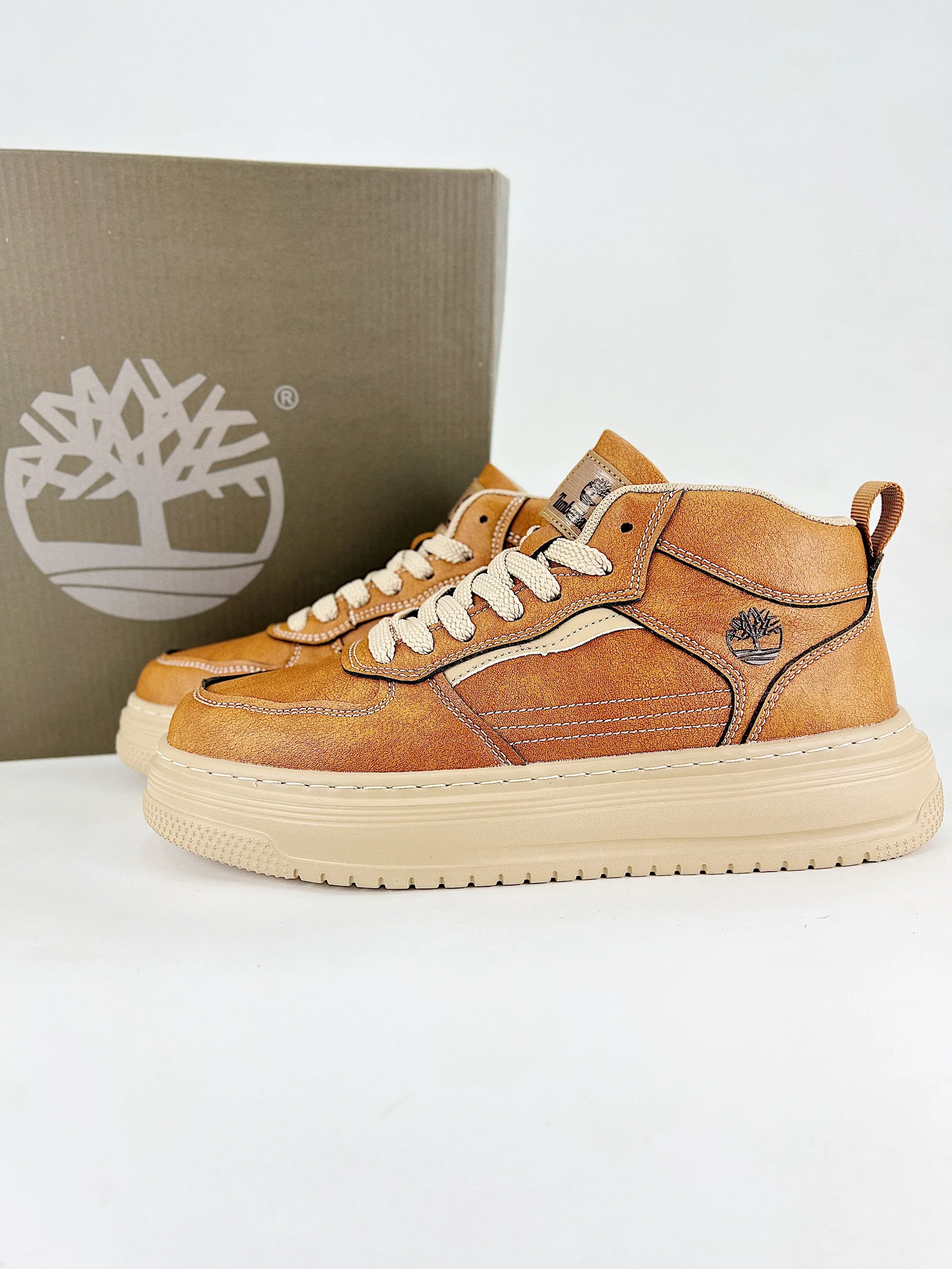 Timberland Tan Pelle Stivali