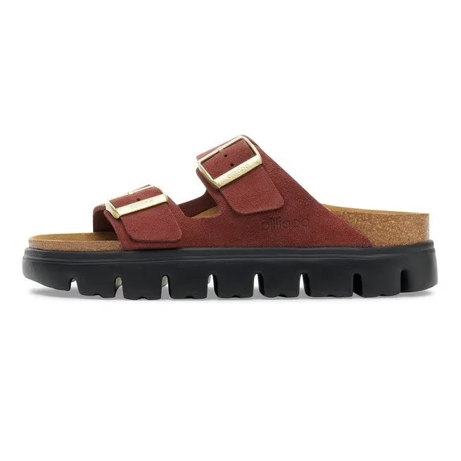 Birkenstock Arizona Plateforme Daim Cuir Zinfandel