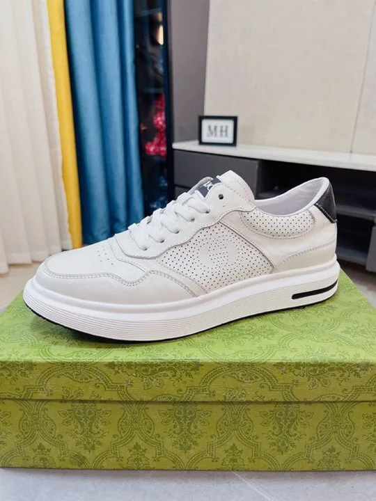 Gucci White Leder Sneakers