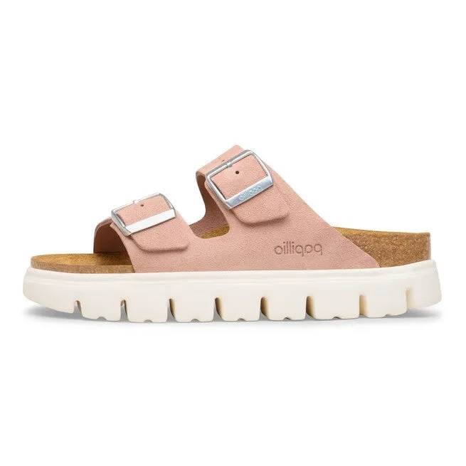 Birkenstock Arizona Plateforme Daim Leathe Argilla Rose