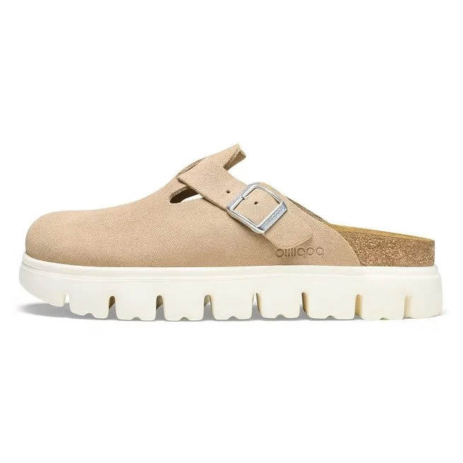 Birkenstock Boston Chunky Suede Sabbia Calda