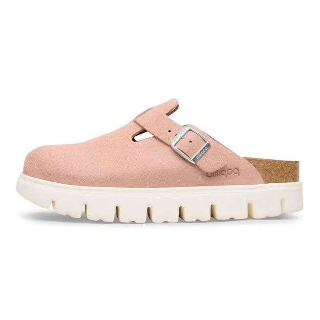 Birkenstock Boston Chunky Suede Argilla Rosa