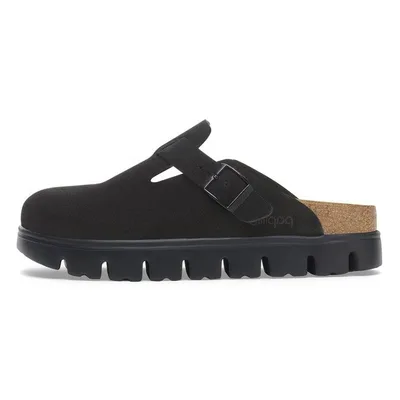 Birkenstock Boston Chunky Wildleder Schwarz