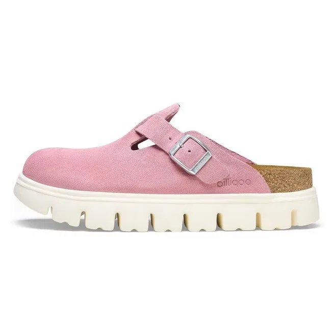 Birkenstock Boston Chunky Daim Rose Confetto