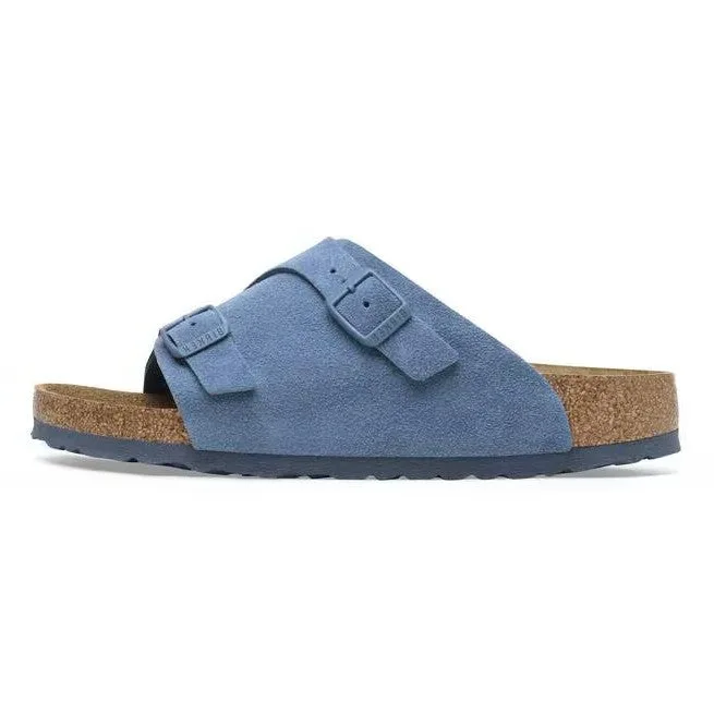Birkenstock Zürich Wildleder Leder Blau Elementale