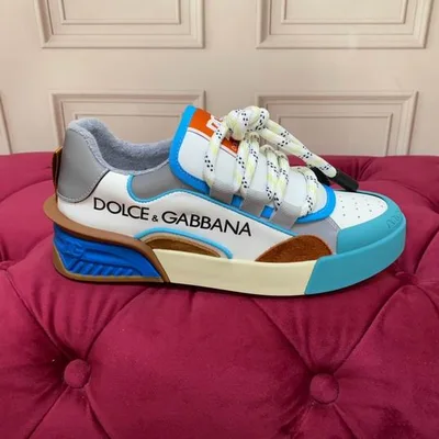 D&G Men’s Blu & White Sneakers