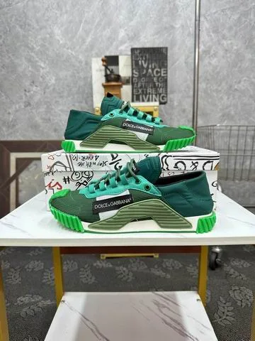 D&G NS1 Grün Paneled Sneakers