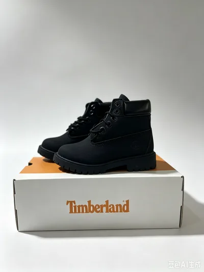 Timberland Boots Bambini Nero taglia dal 26 al 35