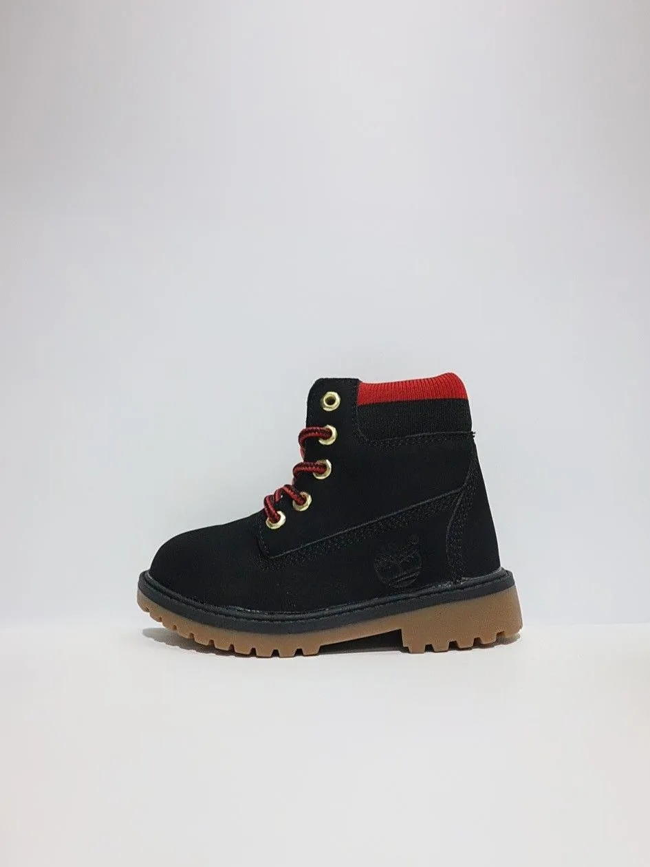 Timberland Boots Bambini Nero taglia dal 26 al 35