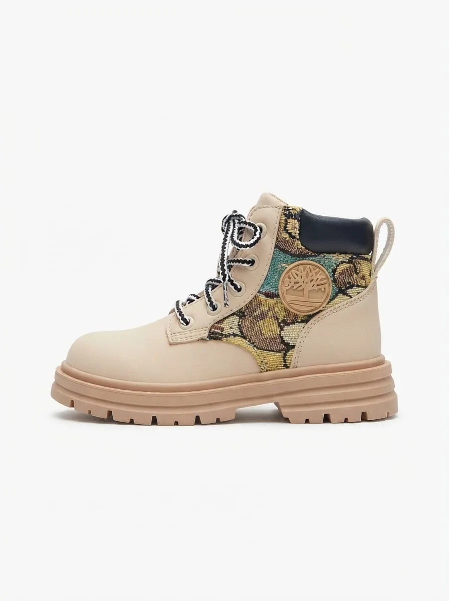 Timberland Boots Bambini Beige Sabbia taglia dal 26 al 35