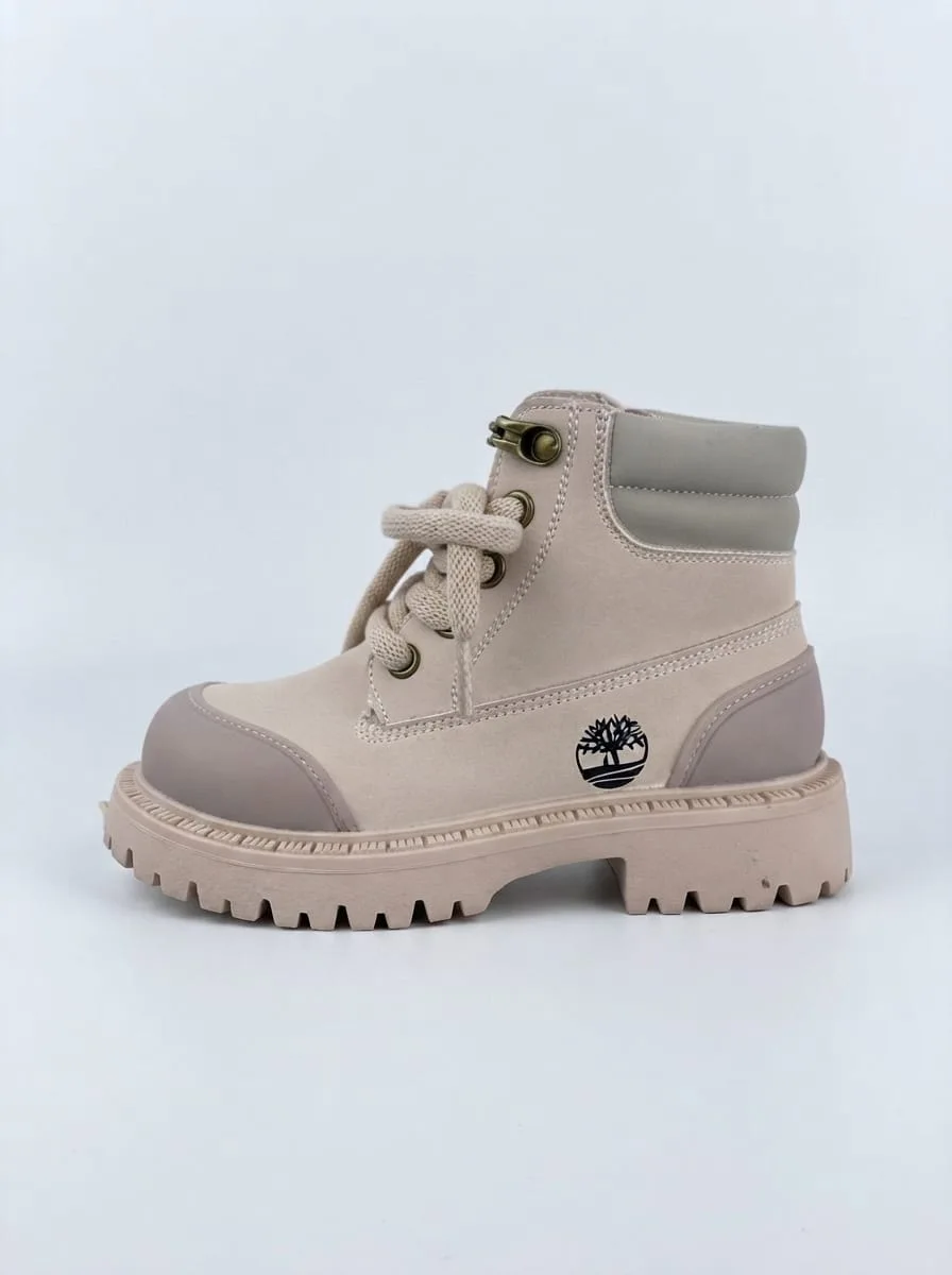 Timberland Boots Bambini Beige Sabbia taglia dal 26 al 35