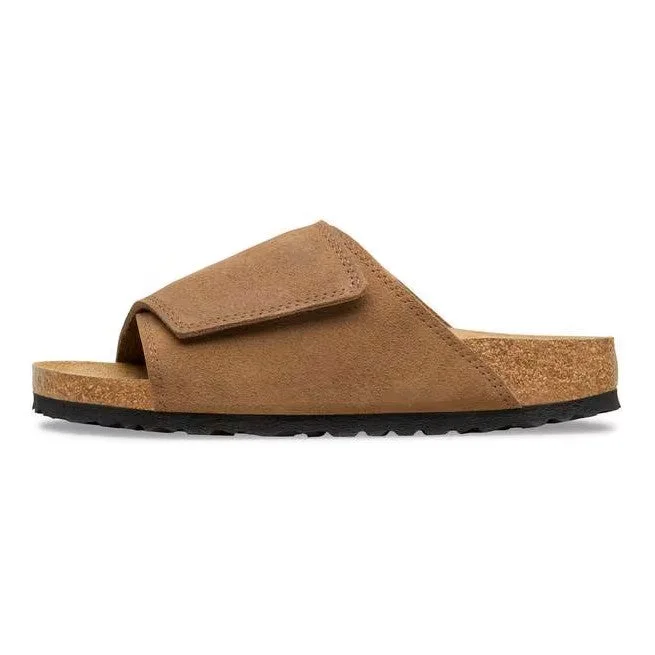 Birkenstock Solana Suede Leather Tè Scuro