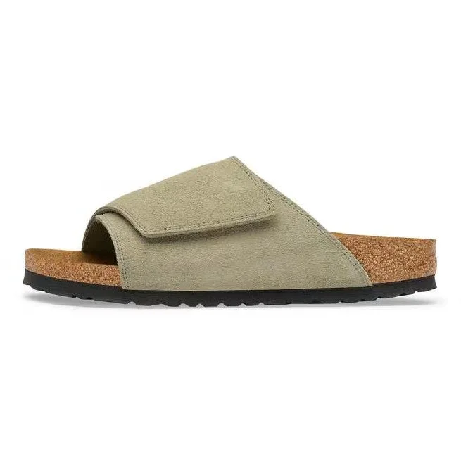 Birkenstock Solana Suede Leather Faded Khaki